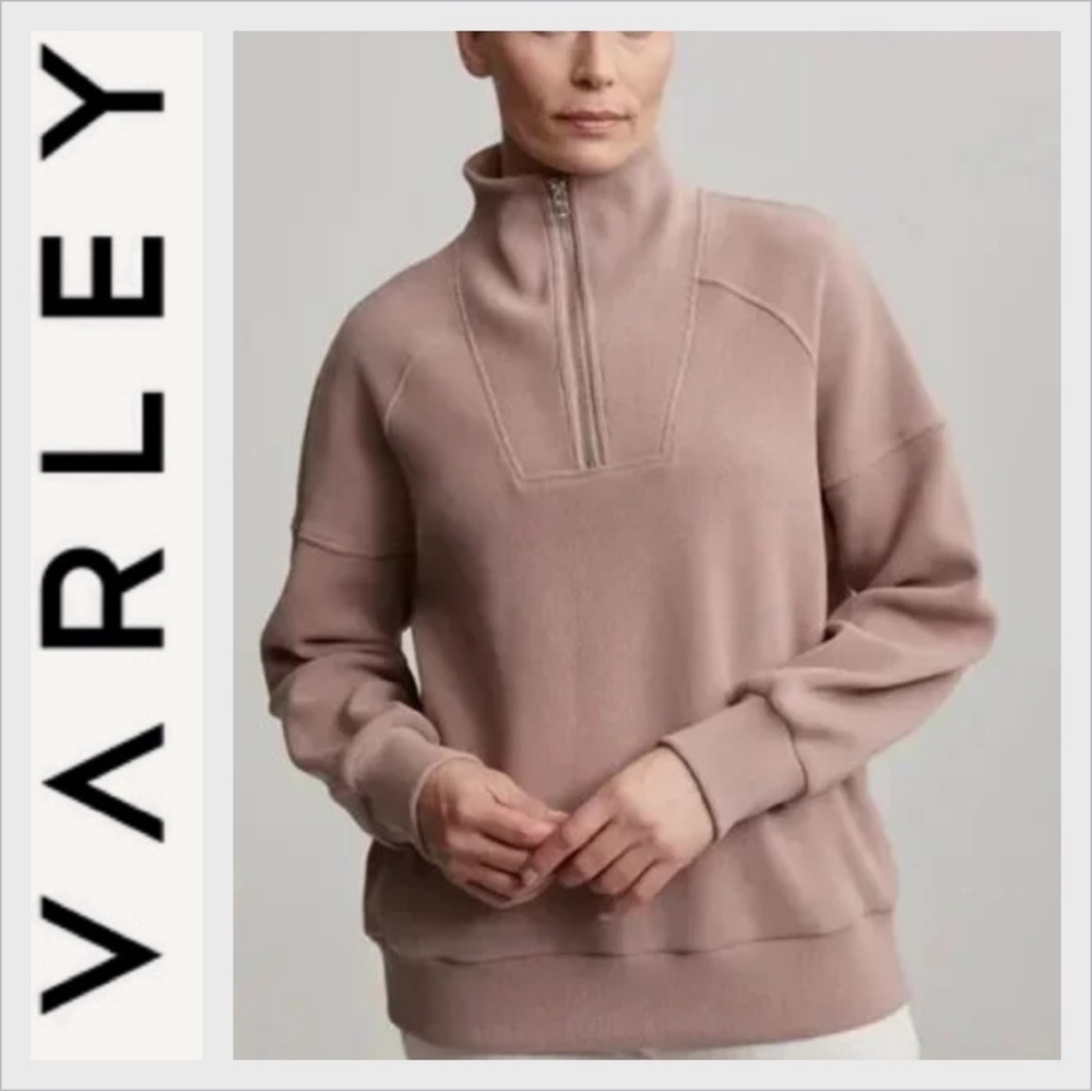 Varley Rhea Half Zip Sweater Antler XS